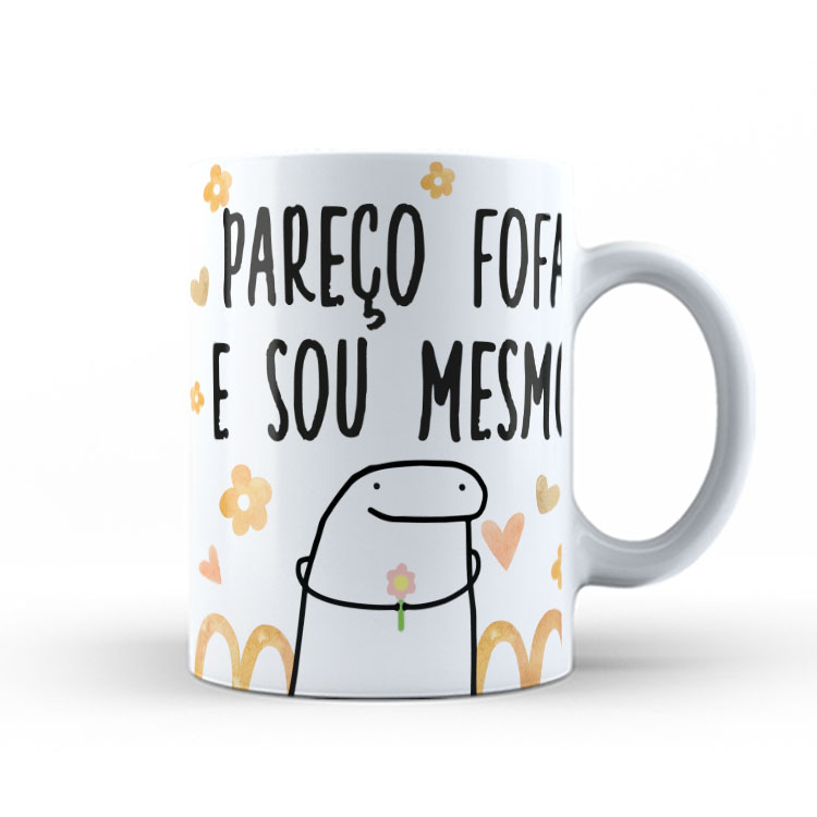 Caneca Personalizada 325ml Meme Flork Frase Engraçada 12