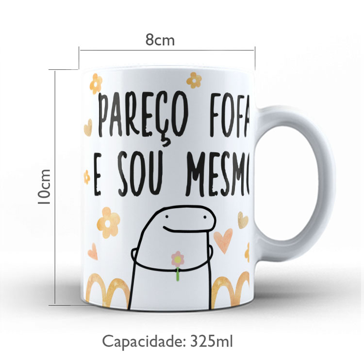 Caneca Personalizada 325ml Meme Flork Frase Engraçada 12