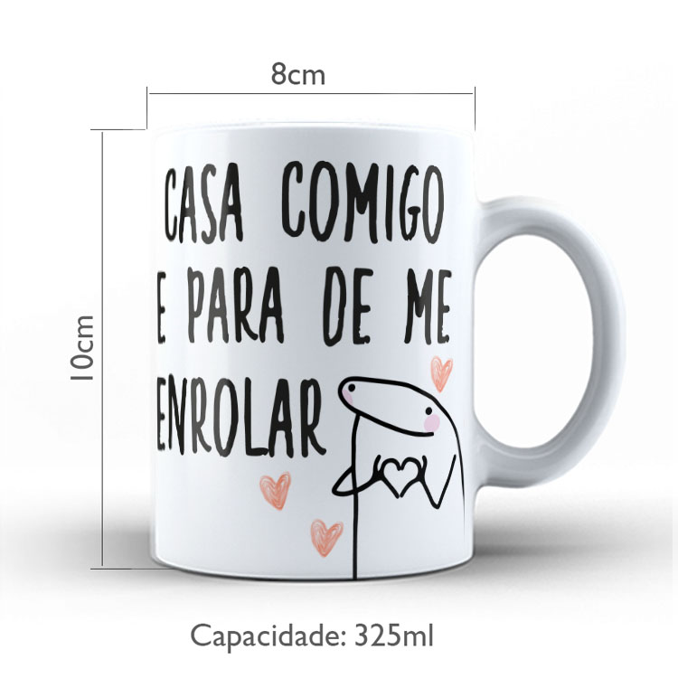 Caneca Personalizada 325ml Meme Flork Frase Engraçada 15
