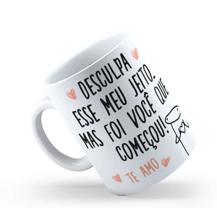 Caneca Personalizada 325ml Meme Flork Frase Engraçada 16