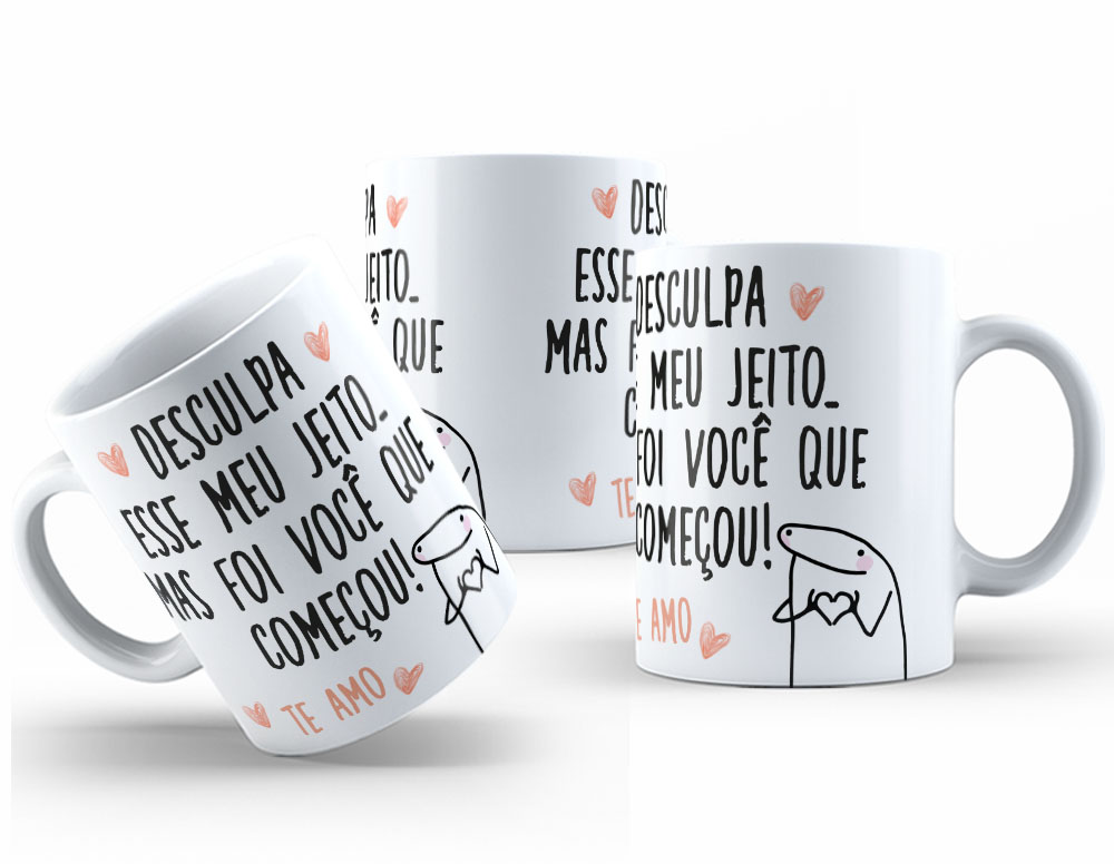 Caneca Personalizada 325ml Meme Flork Frase Engraçada 16