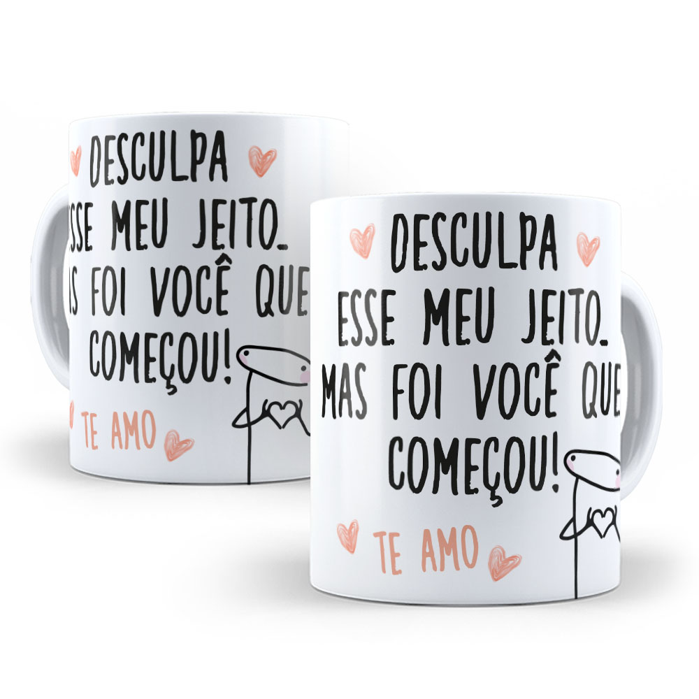 Caneca Personalizada 325ml Meme Flork Frase Engraçada 16