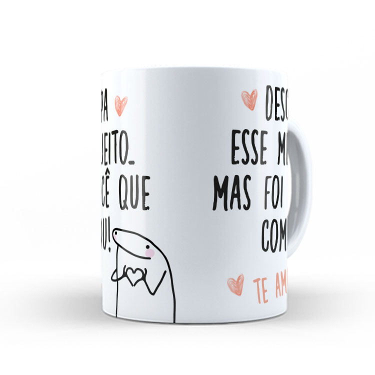 Caneca Personalizada 325ml Meme Flork Frase Engraçada 16