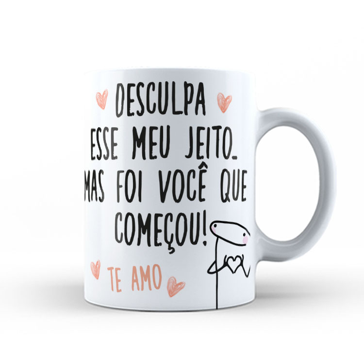 Caneca Personalizada 325ml Meme Flork Frase Engraçada 16