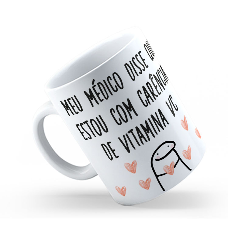 Caneca Personalizada 325ml Meme Flork Frase Engraçada 19
