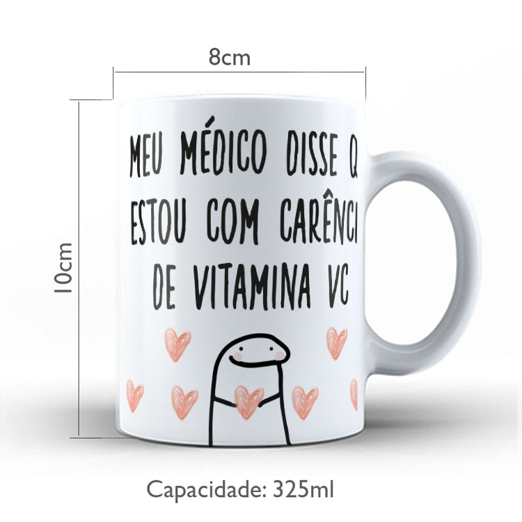 Caneca Personalizada 325ml Meme Flork Frase Engraçada 19