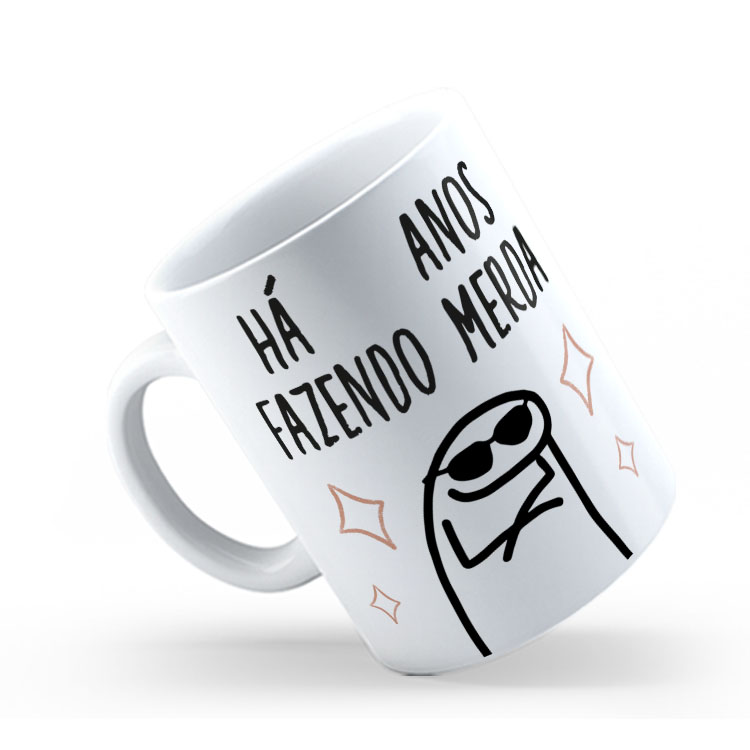 Caneca Personalizada 325ml Meme Flork Frase Engraçada 20