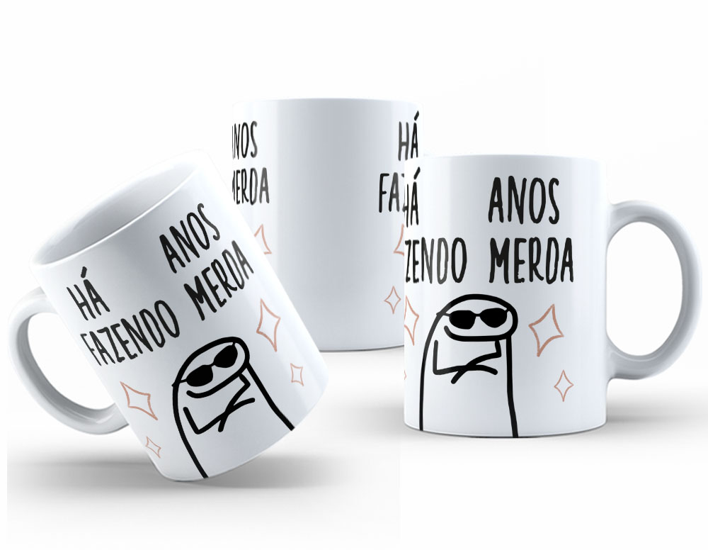 Caneca Personalizada 325ml Meme Flork Frase Engraçada 20