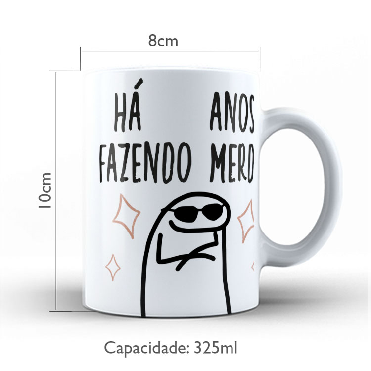 Caneca Personalizada 325ml Meme Flork Frase Engraçada 20