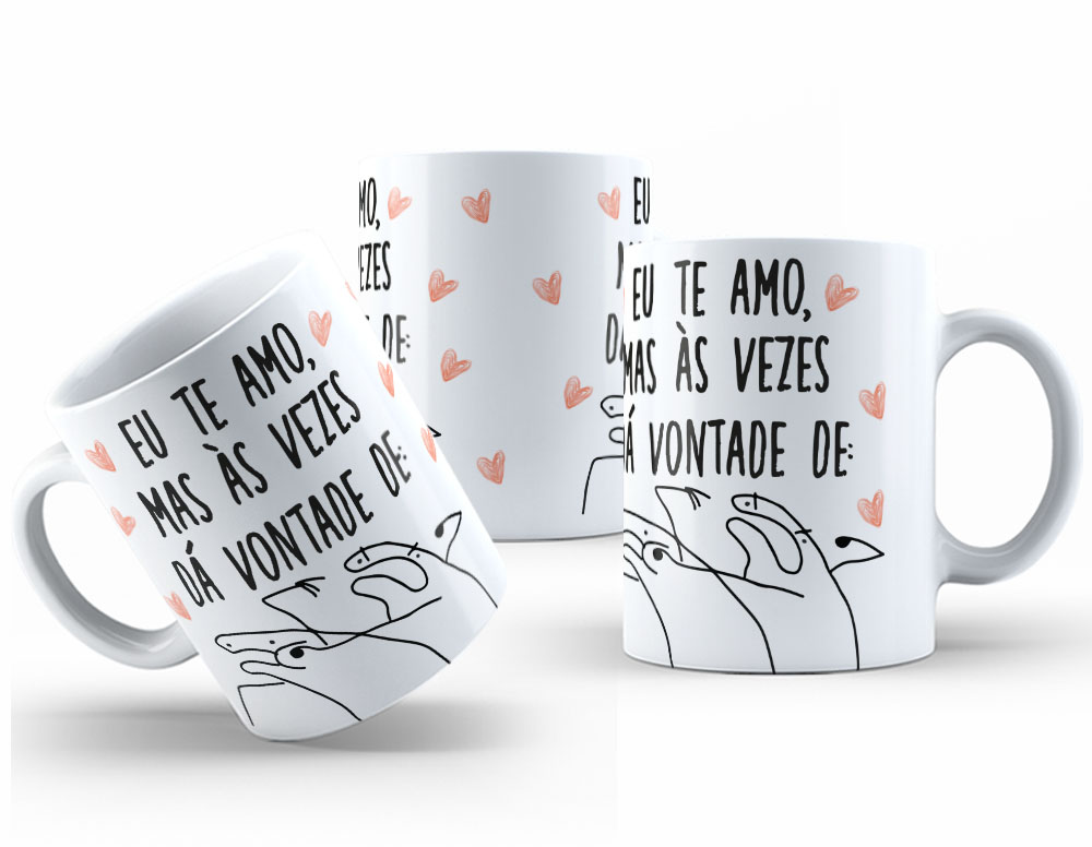 Caneca Personalizada 325ml Meme Flork Frase Engraçada 23