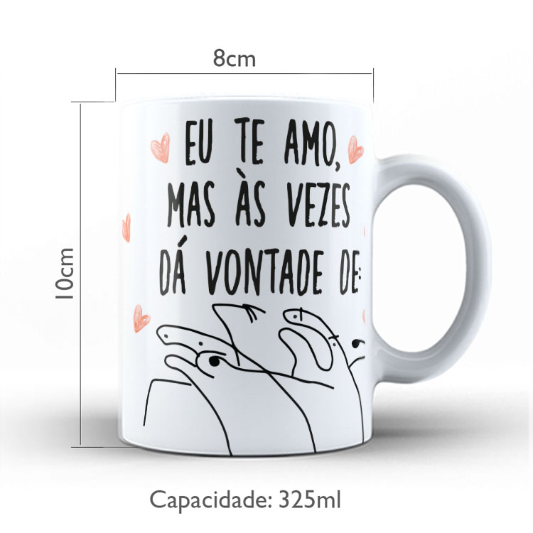 Caneca Personalizada 325ml Meme Flork Frase Engraçada 23