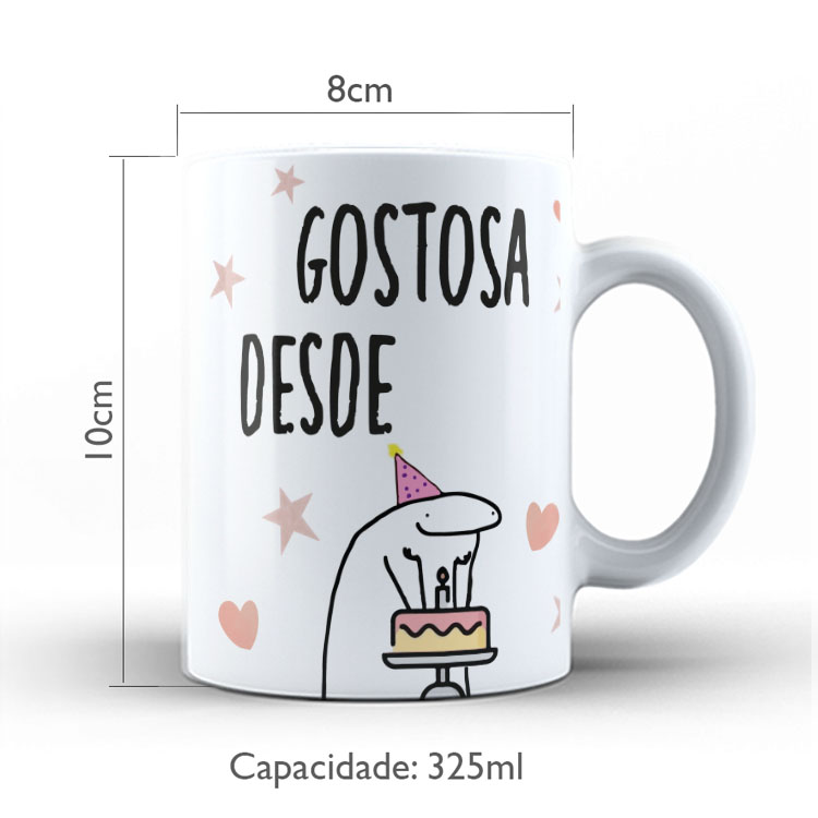 Caneca Personalizada 325ml Meme Flork Frase Engraçada 24