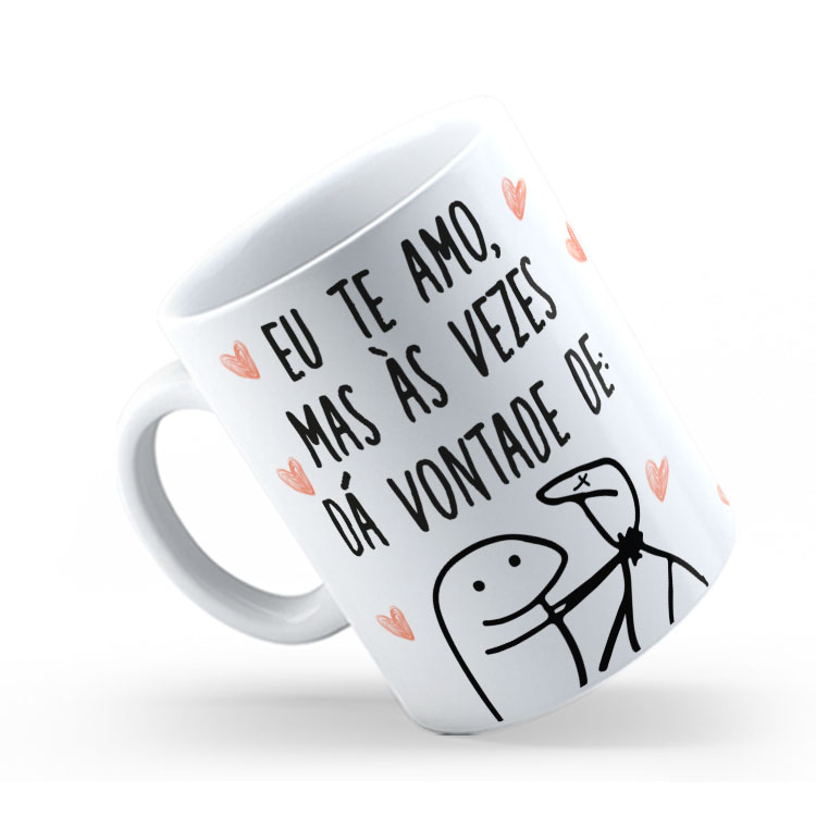 Caneca Personalizada 325ml Meme Flork Frase Engraçada 25