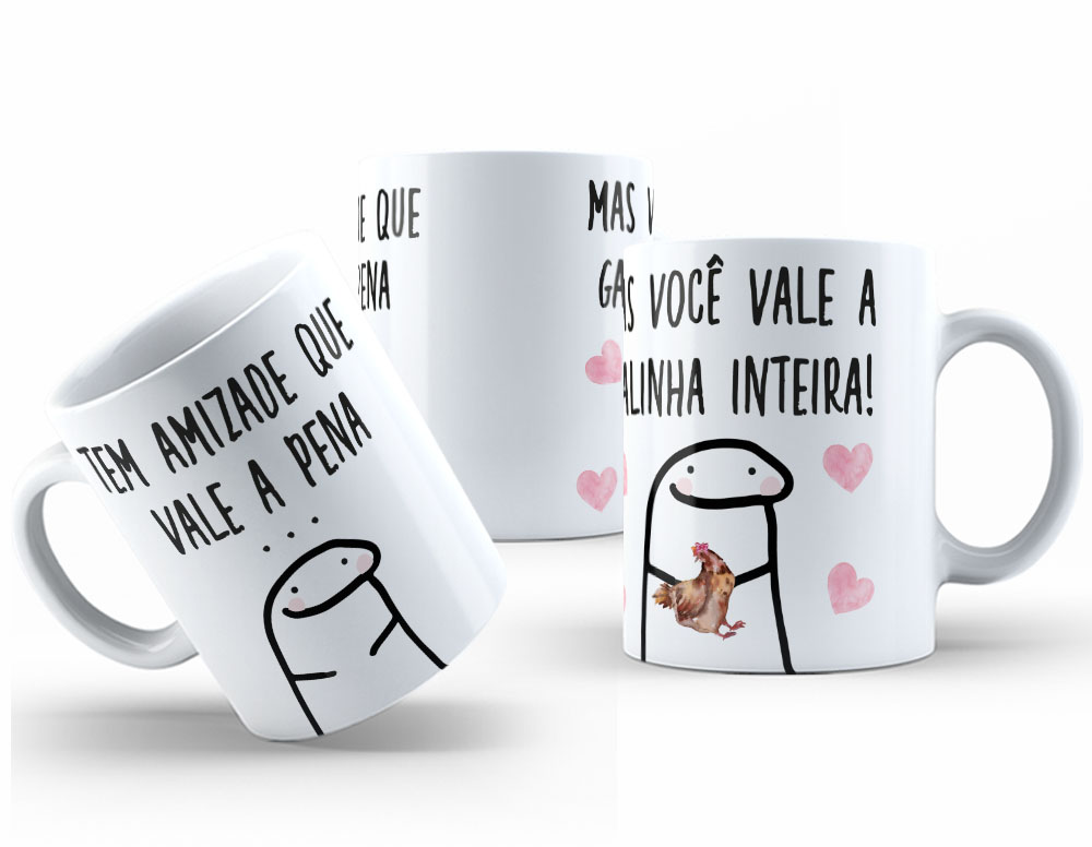 Caneca Personalizada 325ml Meme Flork Frase Engraçada 26