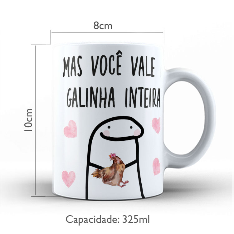 Caneca Personalizada 325ml Meme Flork Frase Engraçada 26