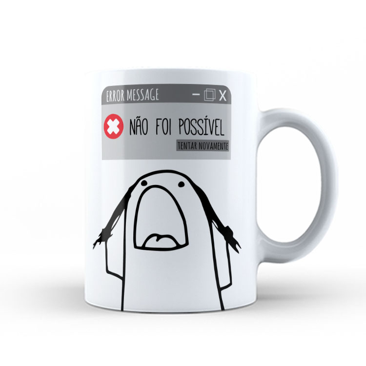 Caneca Personalizada 325ml Meme Flork Frase Engraçada 27