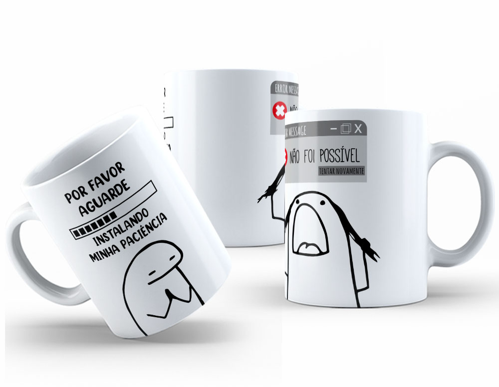 Caneca Personalizada 325ml Meme Flork Frase Engraçada 27