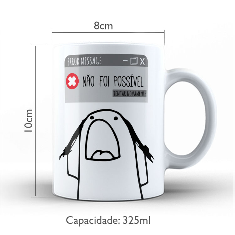 Caneca Personalizada 325ml Meme Flork Frase Engraçada 27