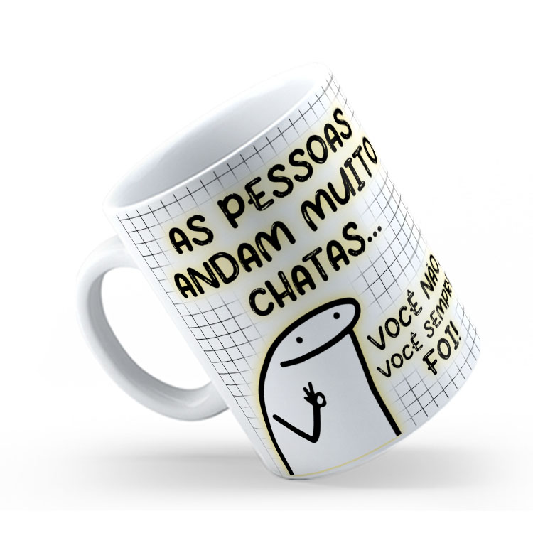 Caneca Personalizada 325ml Meme Flork Frase Engraçada 29