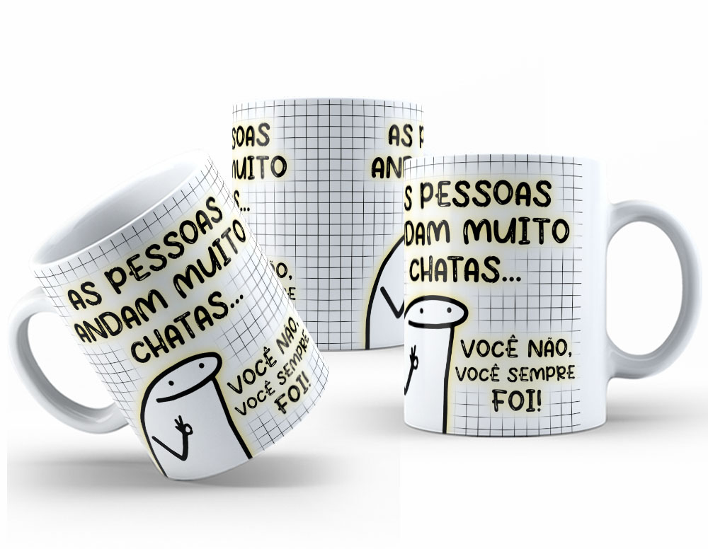Caneca Personalizada 325ml Meme Flork Frase Engraçada 29