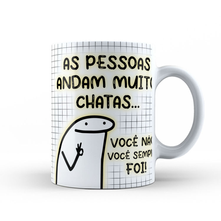 Caneca Personalizada 325ml Meme Flork Frase Engraçada 29