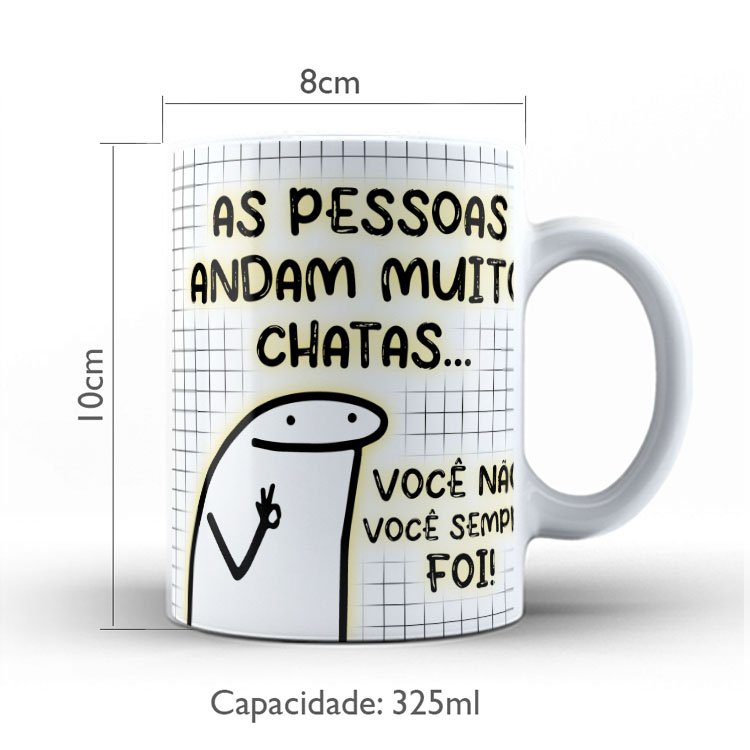 Caneca Personalizada 325ml Meme Flork Frase Engraçada 29