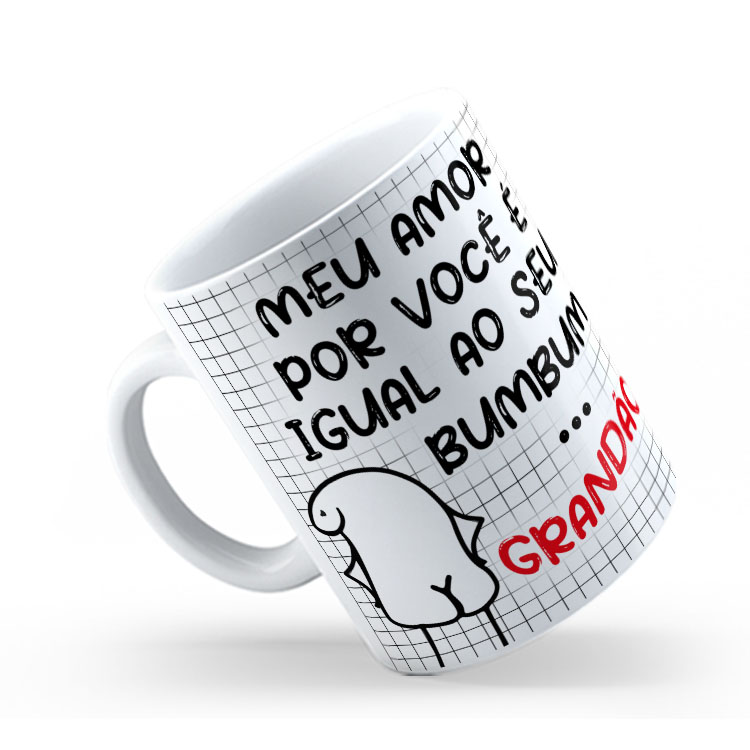 Caneca Personalizada 325ml Meme Flork Frase Engraçada 30