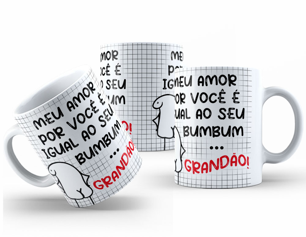 Caneca Personalizada 325ml Meme Flork Frase Engraçada 30