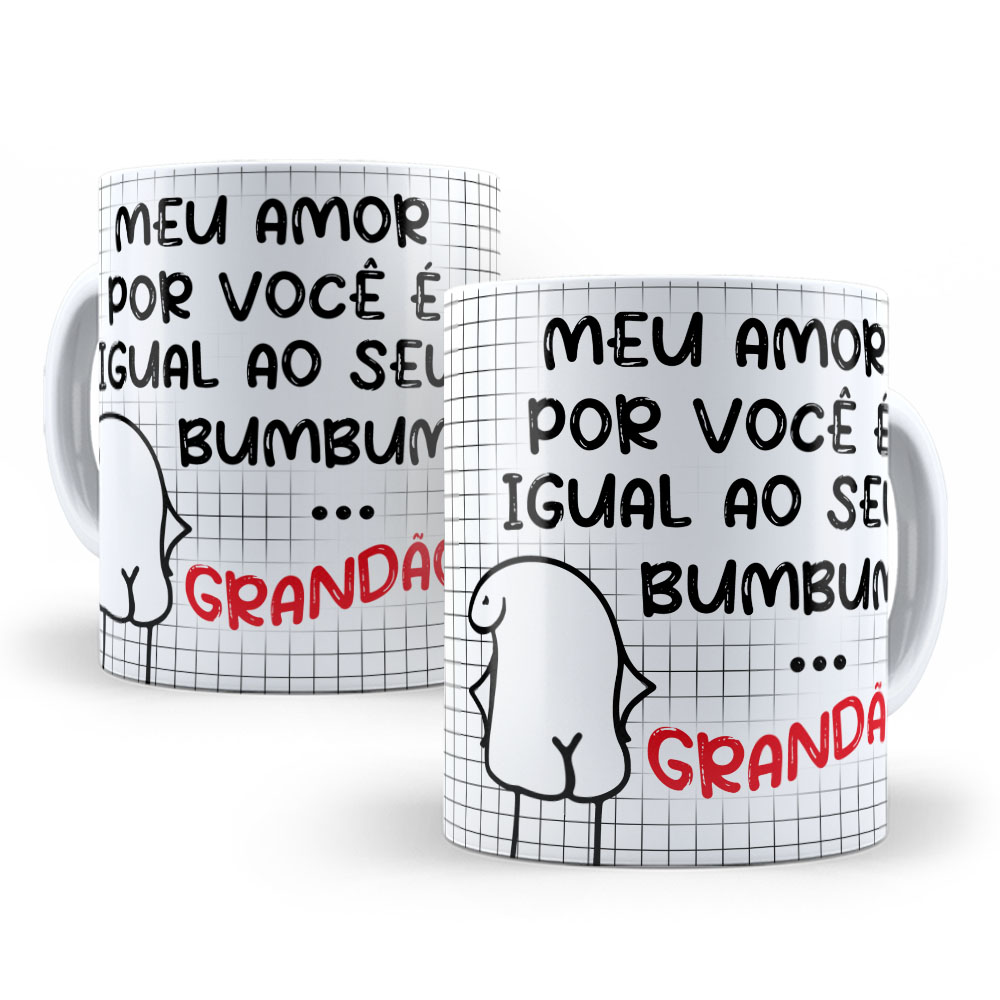 Caneca Personalizada 325ml Meme Flork Frase Engraçada 30