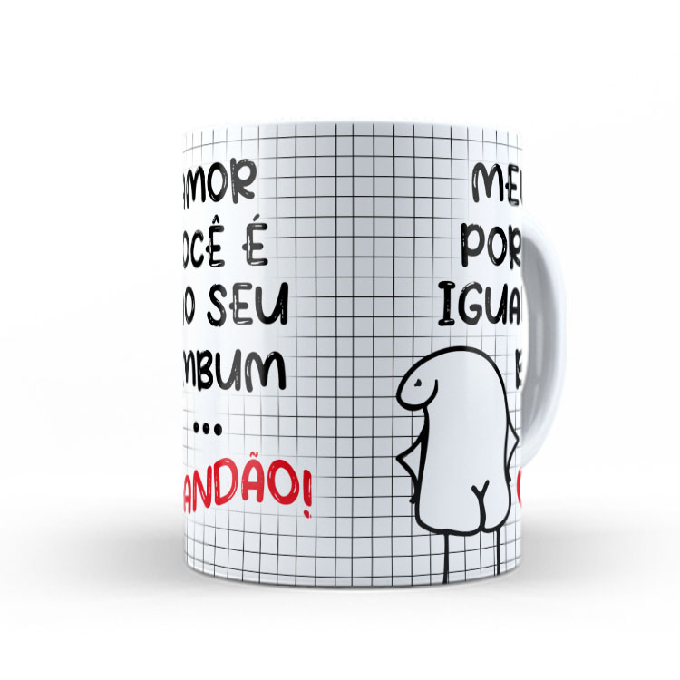 Caneca Personalizada 325ml Meme Flork Frase Engraçada 30
