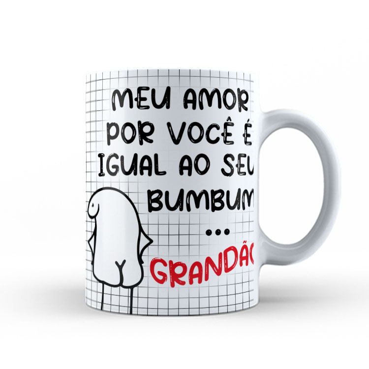 Caneca Personalizada 325ml Meme Flork Frase Engraçada 30