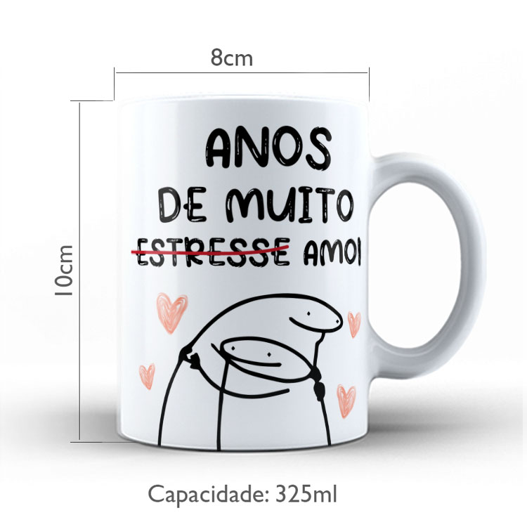 Caneca Personalizada 325ml Meme Flork Frase Engraçada 33