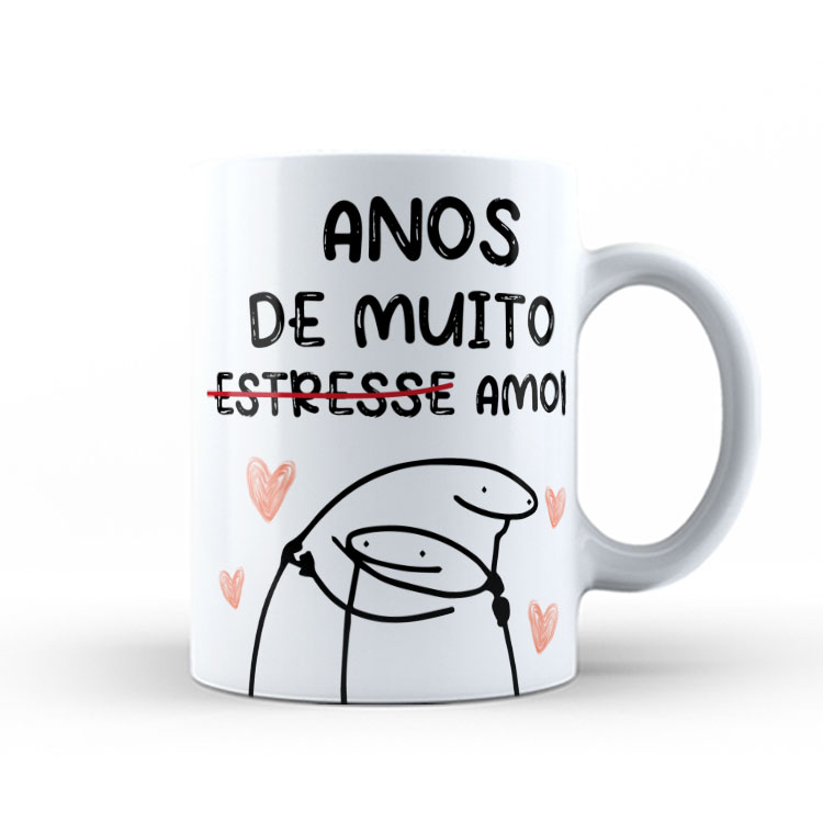 Caneca Personalizada 325ml Meme Flork Frase Engraçada 33