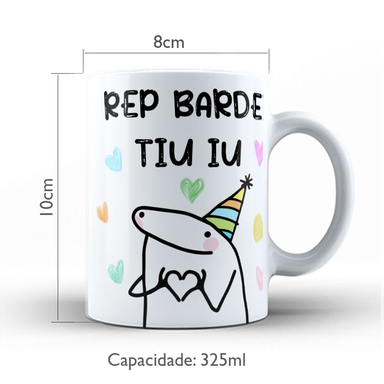 Caneca Personalizada 325ml Meme Flork Frase Engraçada 34