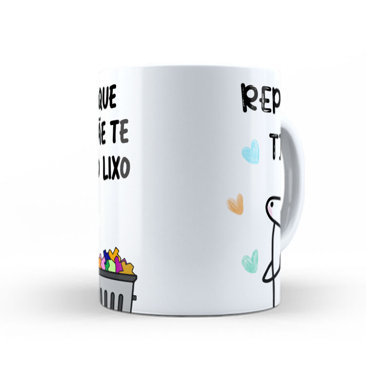 Caneca Personalizada 325ml Meme Flork Frase Engraçada 34