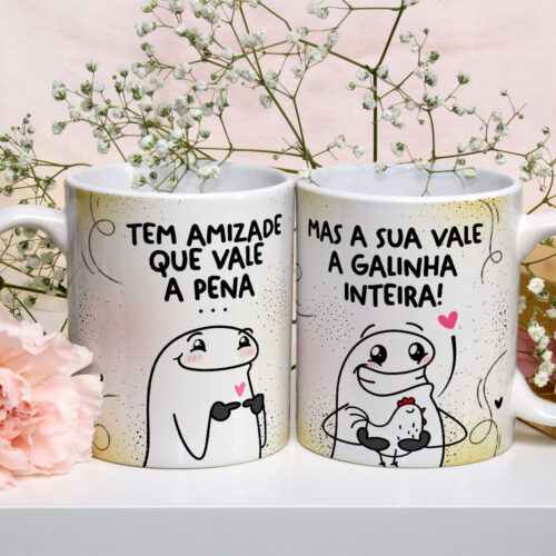 Caneca de Cerâmica Personalizada 325ml Flork Amigas 01