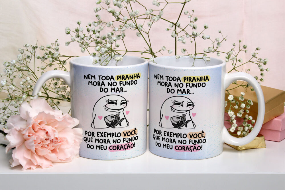 Caneca de Cerâmica Personalizada 325ml Flork Amigas 06