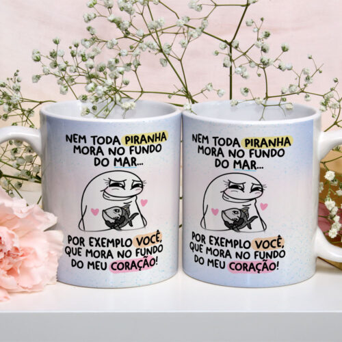 Caneca de Cerâmica Personalizada 325ml Flork Amigas 06