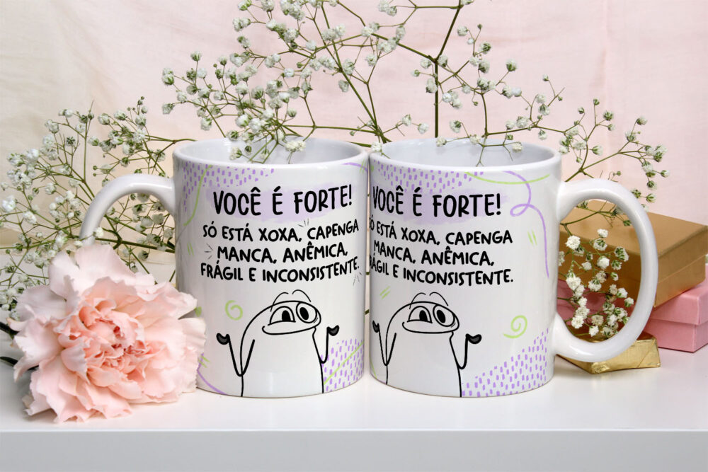 Caneca de Cerâmica Personalizada 325ml Flork Amigas 11