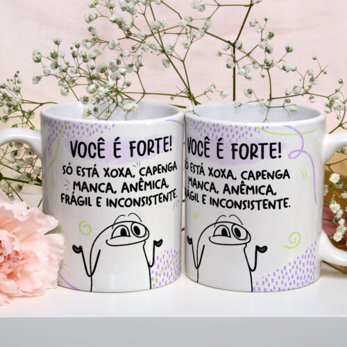 Caneca de Cerâmica Personalizada 325ml Flork Amigas 11