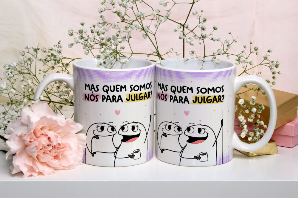 Caneca de Cerâmica Personalizada 325ml Flork Amigas 12