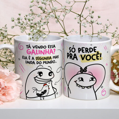 Caneca de Cerâmica Personalizada 325ml Flork Amigas 15