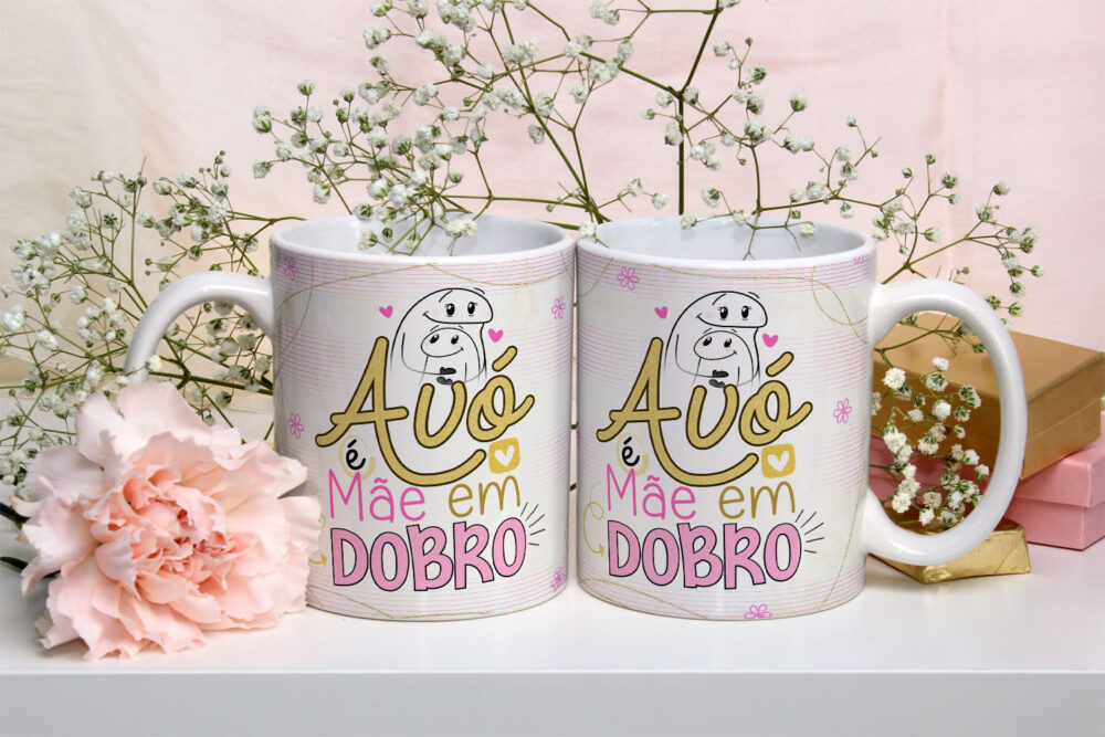 Caneca de Cerâmica Personalizada 325ml Flork Mães 03