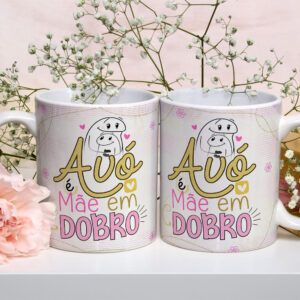 Caneca de Cerâmica Personalizada 325ml Flork Mães 03