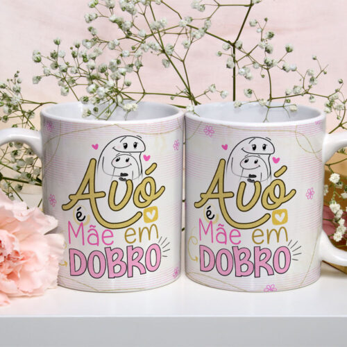 Caneca de Cerâmica Personalizada 325ml Flork Mães 03