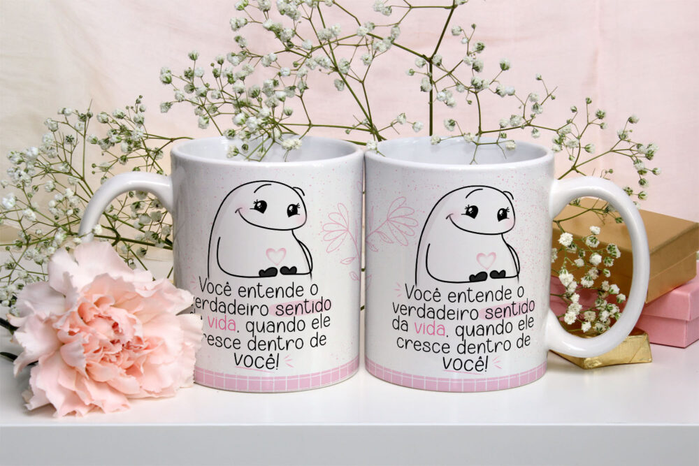 Caneca de Cerâmica Personalizada 325ml Flork Mães 04