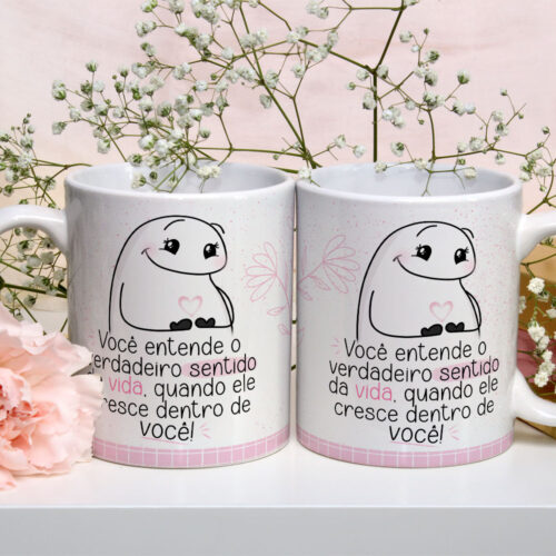 Caneca de Cerâmica Personalizada 325ml Flork Mães 04