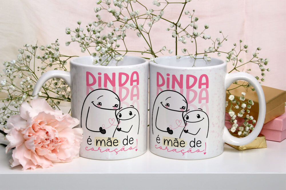 Caneca de Cerâmica Personalizada 325ml Flork Mães 05