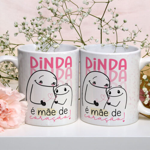 Caneca de Cerâmica Personalizada 325ml Flork Mães 05