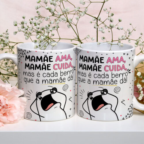 Caneca de Cerâmica Personalizada 325ml Flork Mães 06
